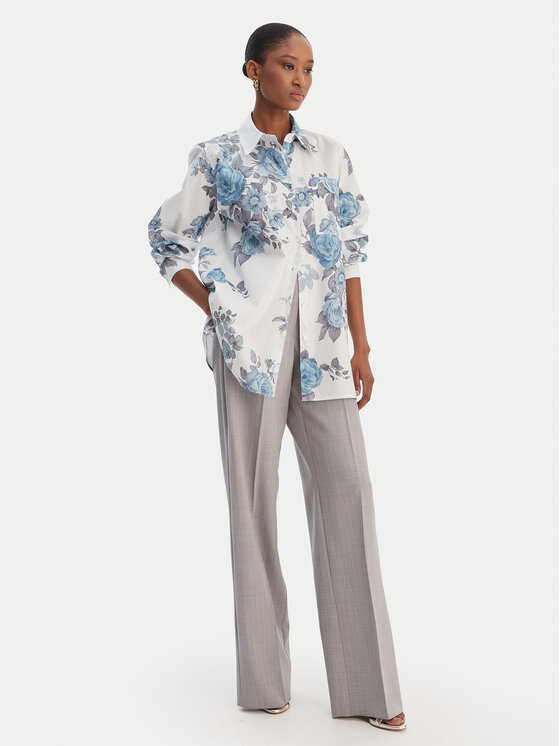 Marella Marella Hlače Giunchi 2613131101 Siva Straight Fit