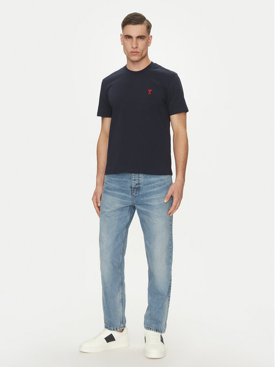 AMI PARIS AMI PARIS T-krekls BFUTS035.724 Tumši zils Regular Fit