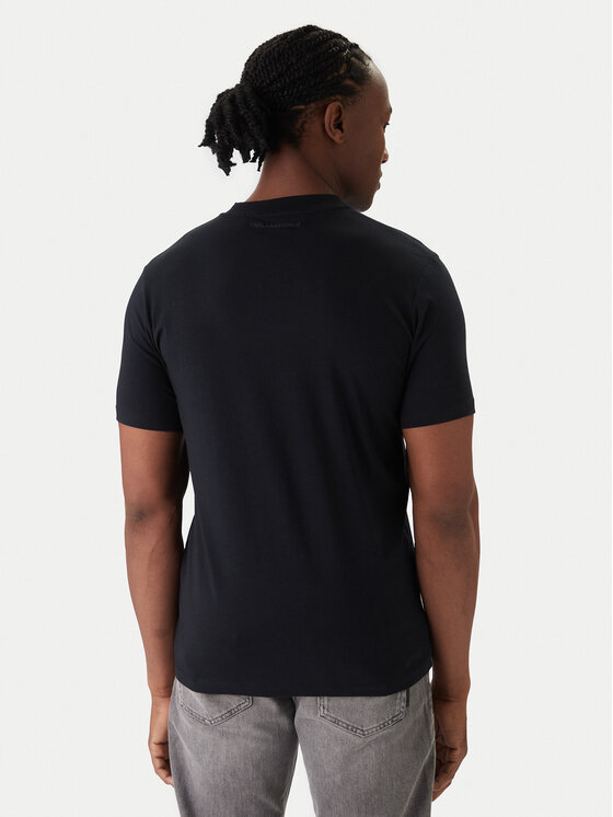 KARL LAGERFELD KARL LAGERFELD Tričko 755710 561224 Tmavomodrá Regular Fit