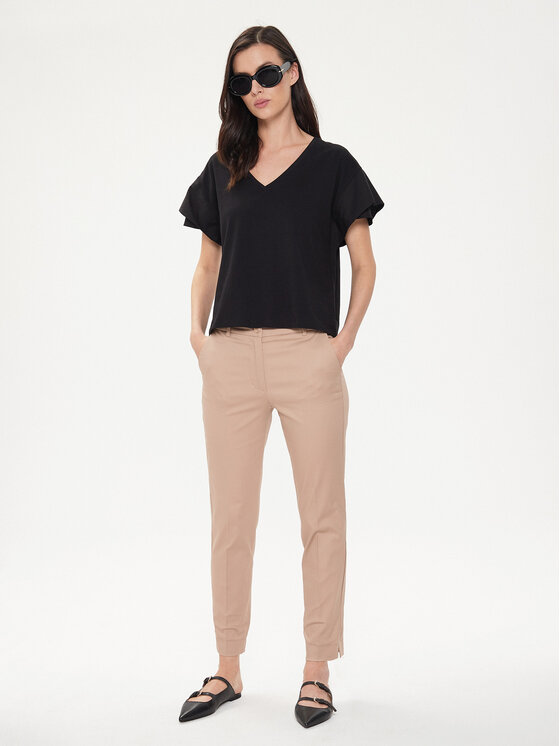 Sisley Sisley Παντελόνι υφασμάτινο 4GV3L5AH6 Μπεζ Regular Fit