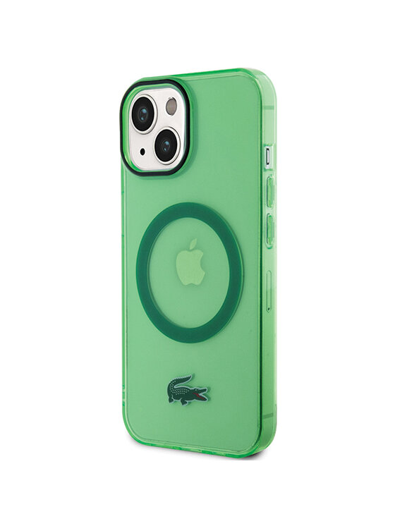Lacoste Lacoste Etui na telefon iPhone 14 Plus / 15 Plus Zielony