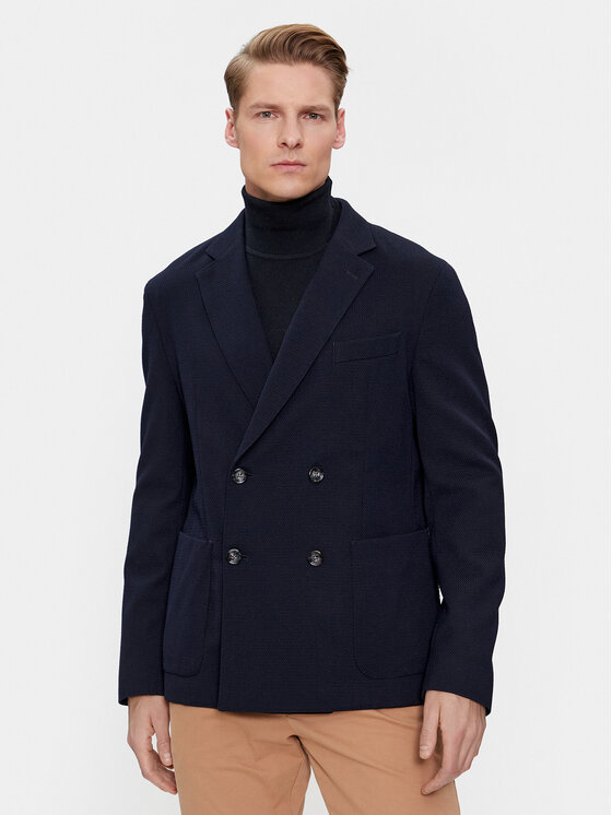 BOSS Boss Zakó 50497271 Sötétkék Slim Fit