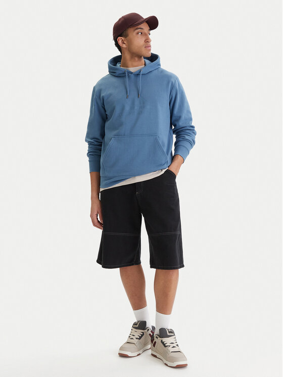 Quiksilver Quiksilver Pulóver Comp Logo EQYFT05053 Kék Regular Fit