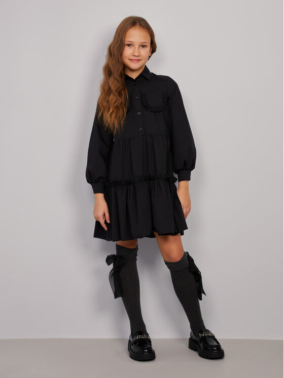 SLY SLY Sukienka codzienna 4S-206A Czarny Comfortable Fit