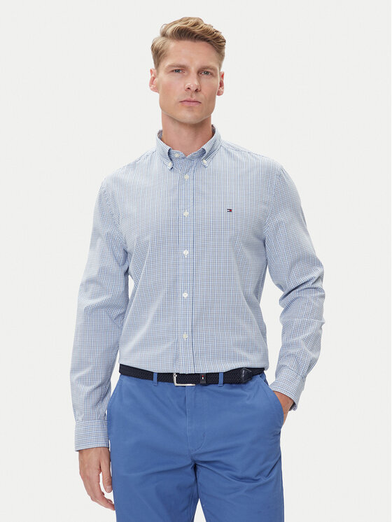 Tommy Hilfiger Koszula MW0MW39459 Niebieski Regular Fit