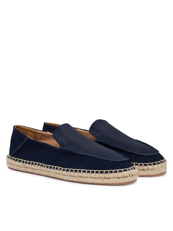 BOSS BOSS Espadrilky Madeira Mocc 50563149 Tmavomodrá