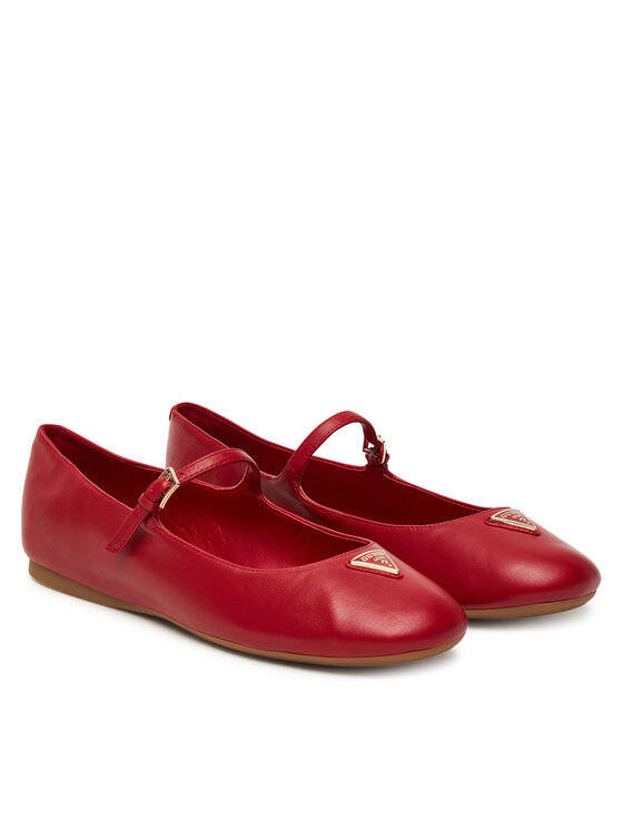 Guess Guess Baleriny FLTKLD LEA02 Czerwony