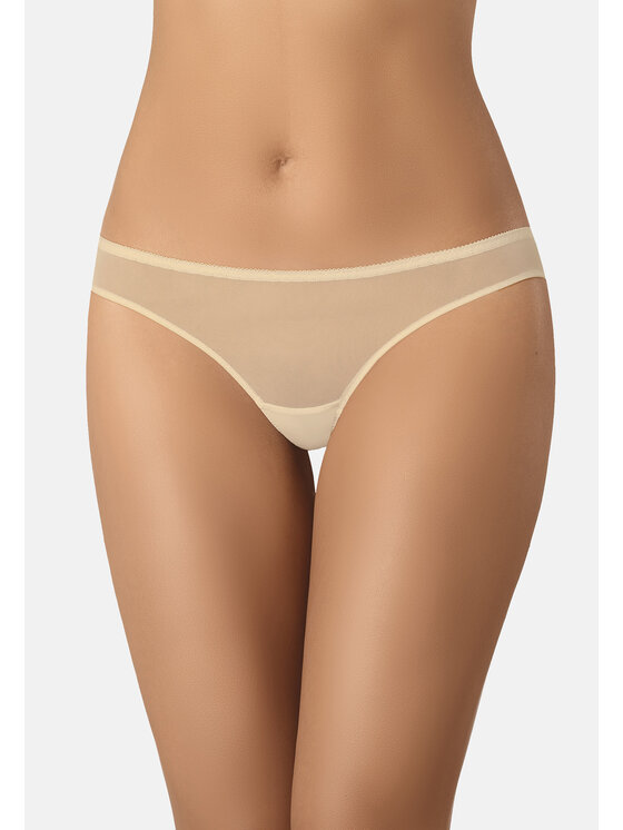 Figi brazylijskie, rozmiar XXL, Beżowe, 52