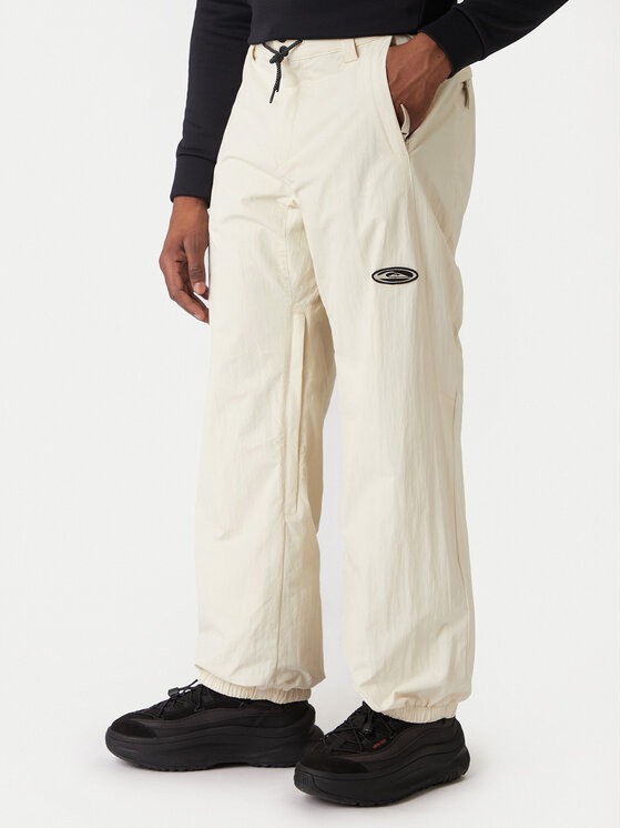 Quiksilver Quiksilver Snowboardové nohavice Snow Down EQYTP03233 Écru Relaxed Fit