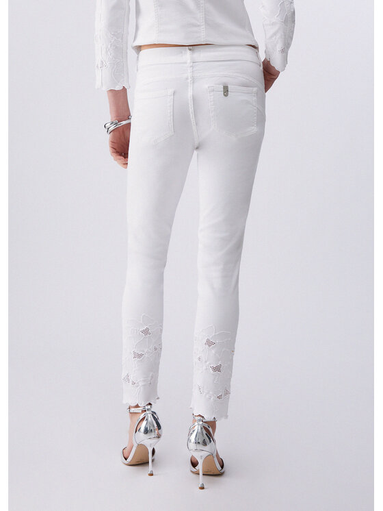 Liu Jo Liu Jo Spodnie materiałowe WA6260T367AP9255 Fioletowy Slim Fit