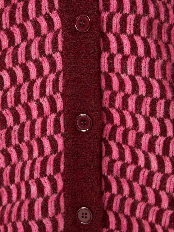 American Vintage American Vintage Pletena jopica East EAST19IH22 Bordo rdeča Relaxed Fit