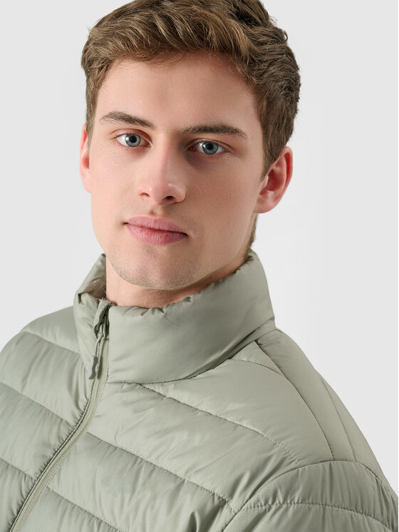 4F 4F Kurtka puchowa BASIC+ Khaki Regular Fit