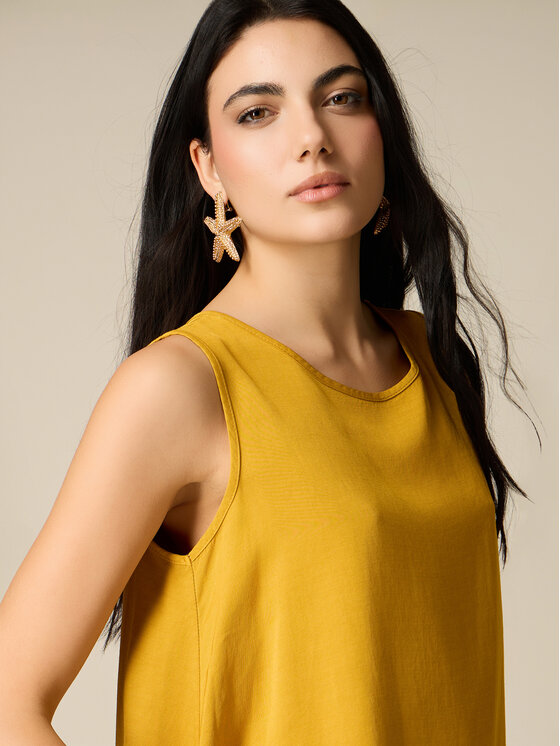 Oltre Oltre Blusa 2517J000763N002 Giallo Regular Fit