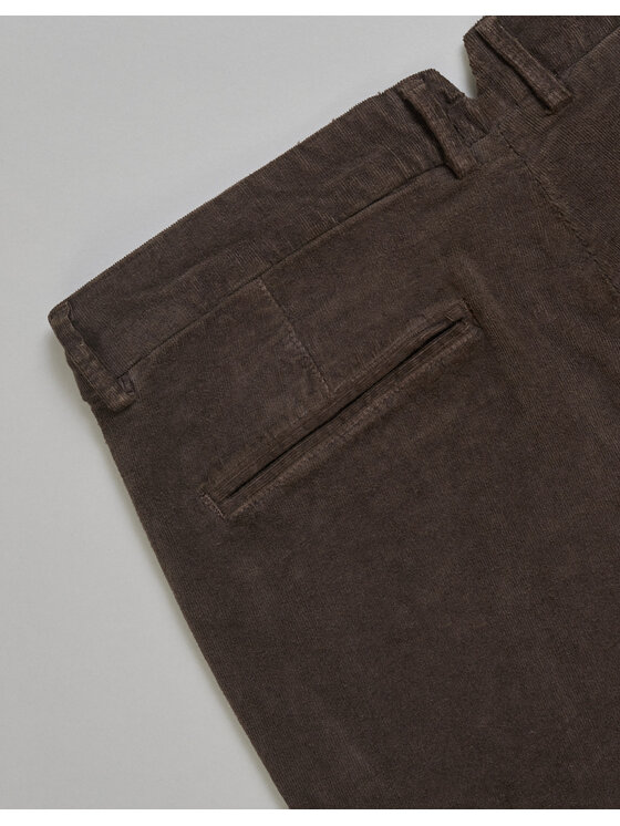 Borgio Borgio Spodnie materiałowe velluto Brązowy Slim Fit