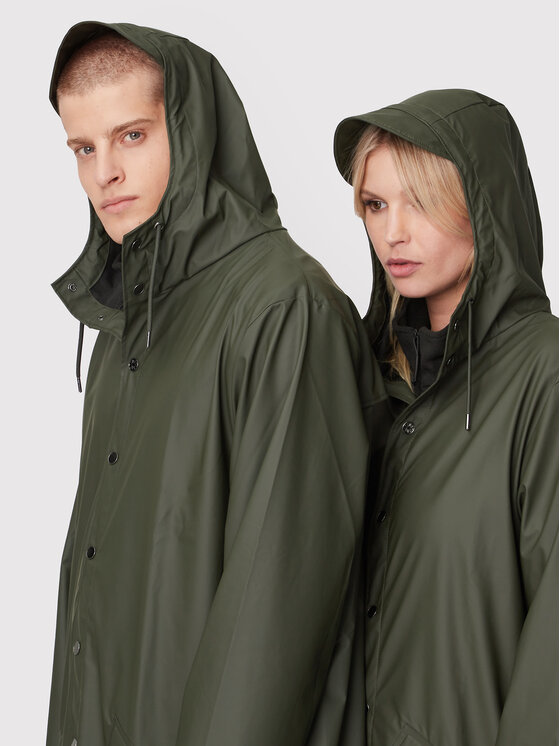 Rains Rains Regenjacke Unisex 12020 Grün Regular Fit