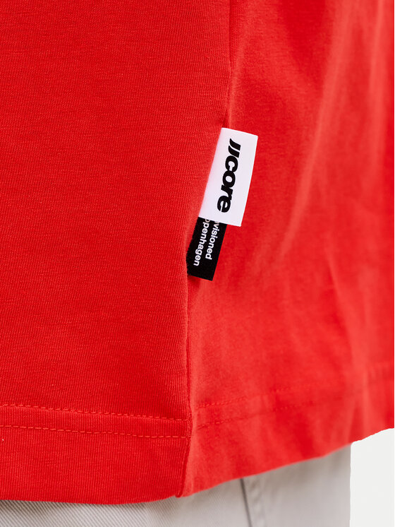 Jack & Jones Jack & Jones Póló Club 12289868 Piros Relaxed Fit