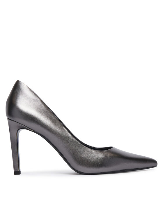 Calvin Klein Calvin Klein Kõrgete kontsadega Ess Stiletto 90 Met Lth HW0HW03436 Tumehall
