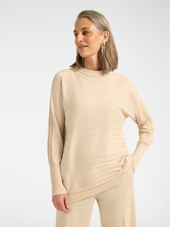 Elena Mirò Elena Mirò Sweter M102Z000867N002 Kremowy Regular Fit