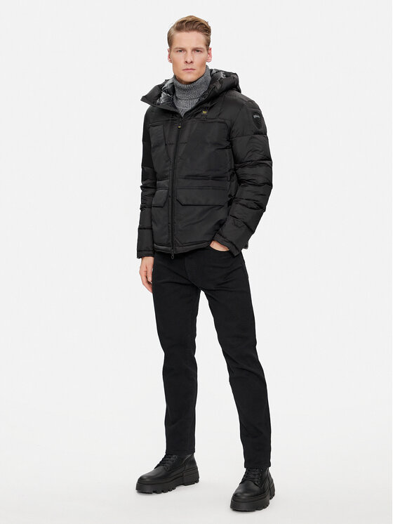Blauer Blauer Kurtka zimowa 23WBLUC03008 Czarny Regular Fit