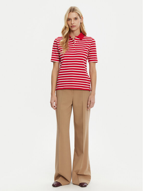 Tommy Hilfiger Tommy Hilfiger Pólóing 1985 WW0WW43224 Piros Regular Fit