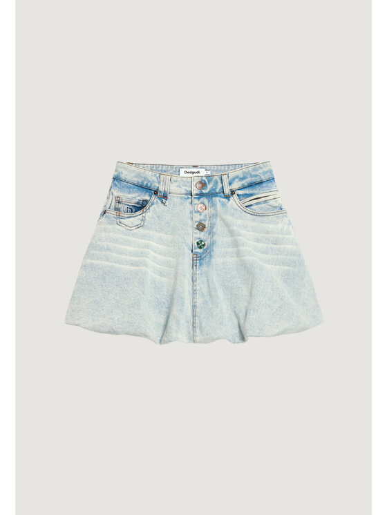 Desigual Desigual Jeans krilo Fal Globo 26SWFD01 Modra Regular Fit