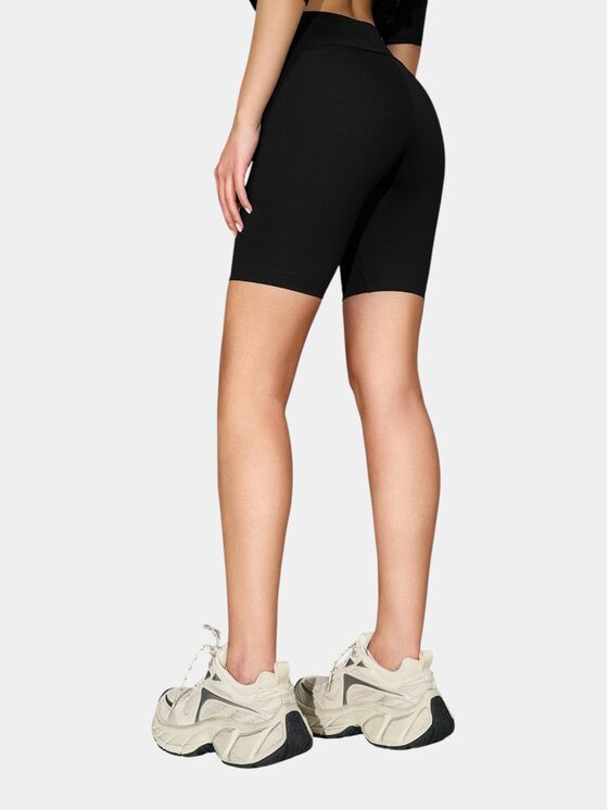 MADE BY SOCIETY MADE BY SOCIETY Kolarki Bermude GRAFT WIDE - B27322 Czarny Basic Fit