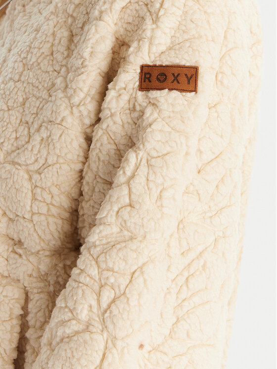Roxy Roxy Fleecejacke Blurry Cloud ERJPF03212 Écru Regular Fit