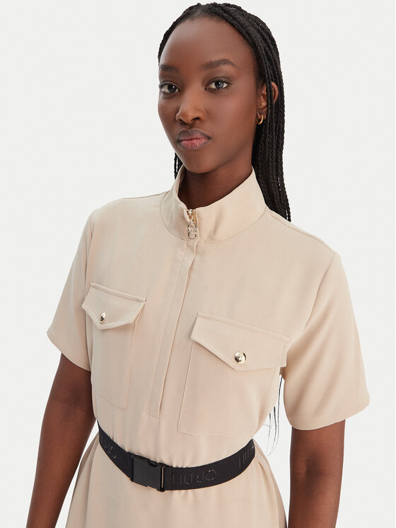 Liu Jo Sport Liu Jo Sport Kleid für den Alltag TA6020 TS923 Beige Regular Fit
