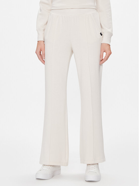 DKNY Sport Hlače DP3P3339 Écru Wide Leg