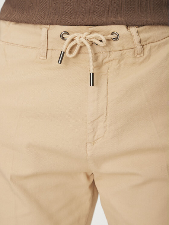 Guess Guess Bavlnené nohavice M5RB51 WGXW1 Béžová Regular Fit