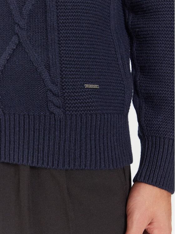 JOOP! JOOP! Rollkragenpullover 17 JK-17Liono 30047360 Dunkelblau Modern Fit