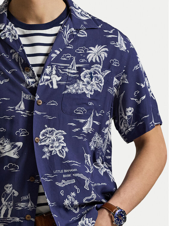 Polo Ralph Lauren Polo Ralph Lauren Košile 710B14282001 Tmavomodrá Classic Fit