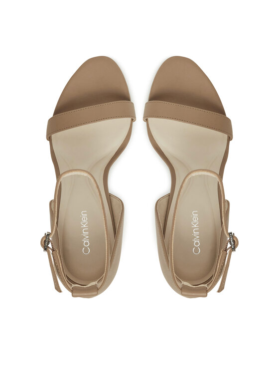 Calvin Klein Calvin Klein Sandaalid Heel Sandal 90 - Lth HW0HW02337 Beež