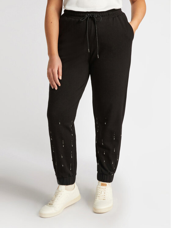 Fiorella Rubino Fiorella Rubino Spodnie materiałowe P801L002075N033 Czarny Regular Fit