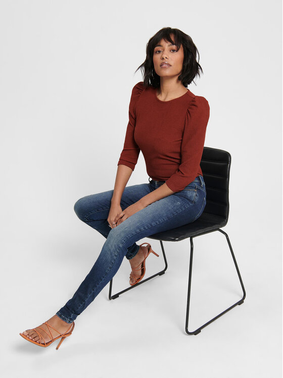 ONLY ONLY Jeansy Shape 15159137 Granatowy Skinny Fit