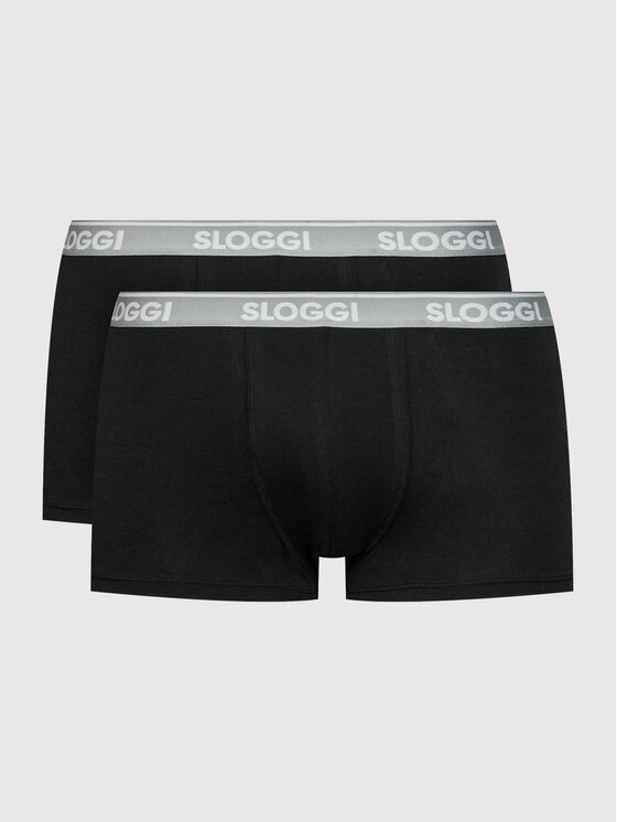 Sloggi Sloggi Komplet 2 par bokserek 10201604 Czarny