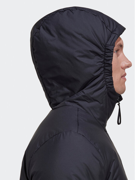 adidas adidas Демісезонна куртка BSC 3-Stripes Hooded Insulated Jacket HG6276 Чорний Regular Fit