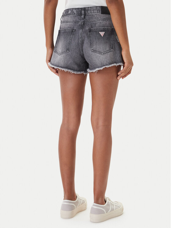 Guess Jeans Guess Jeans Džínsové šortky W6GDZ8 D6572 Sivá Regular Fit