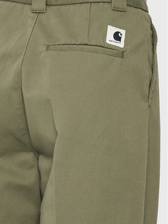Carhartt WIP Carhartt WIP Auduma bikses Tristin I030502 Zaļš Relaxed Fit