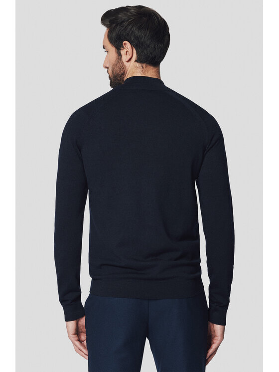 Lancerto Lancerto Sweter Espen SW073224000078 Granatowy Regular Fit