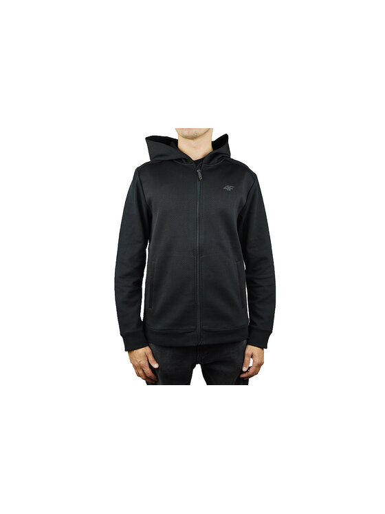 4F 4F Bluza 4F Men Hoodie Czarny Regular Fit