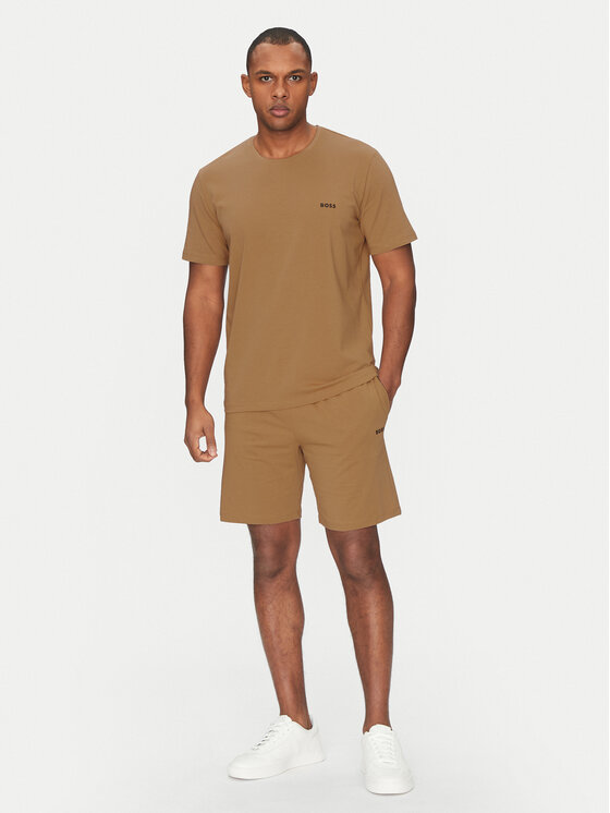 BOSS BOSS T-Shirt Mix&Match 50515312 Beżowy Regular Fit