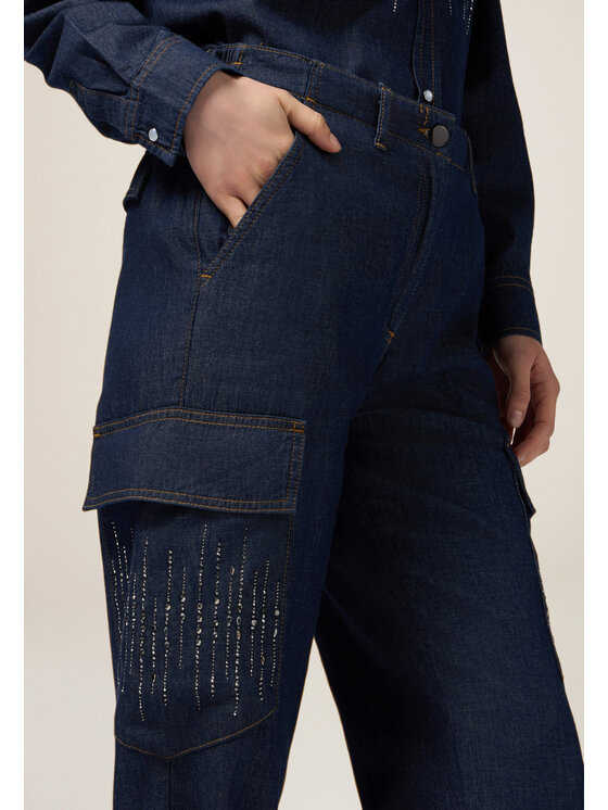 Oltre Oltre Jeans P461J002279N034 Blu Boy Fit