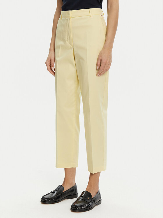 Tommy Hilfiger Tommy Hilfiger Παντελόνι chino WW0WW40504 Κίτρινο Straight Fit