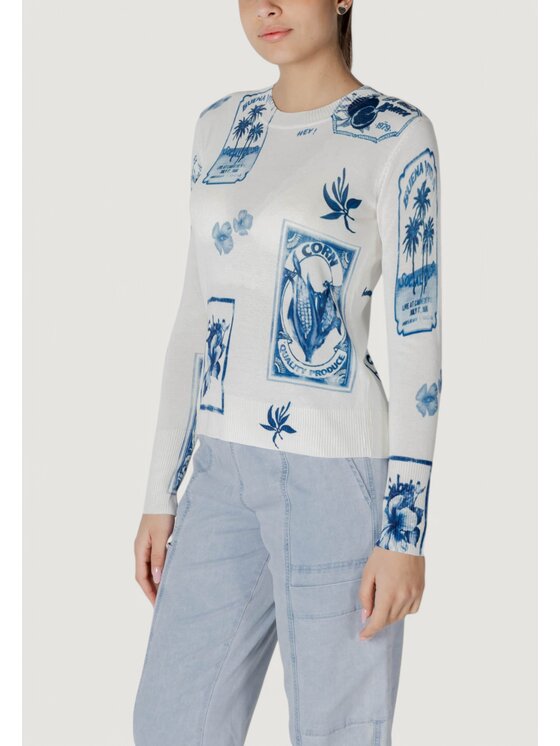 Desigual Desigual Sweter JERS_TAMPERE Niebieski Regular Fit