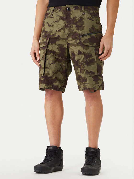 G-Star Raw Pantalon scurți din material Rovic D08566-D553 Verde Relaxed Fit
