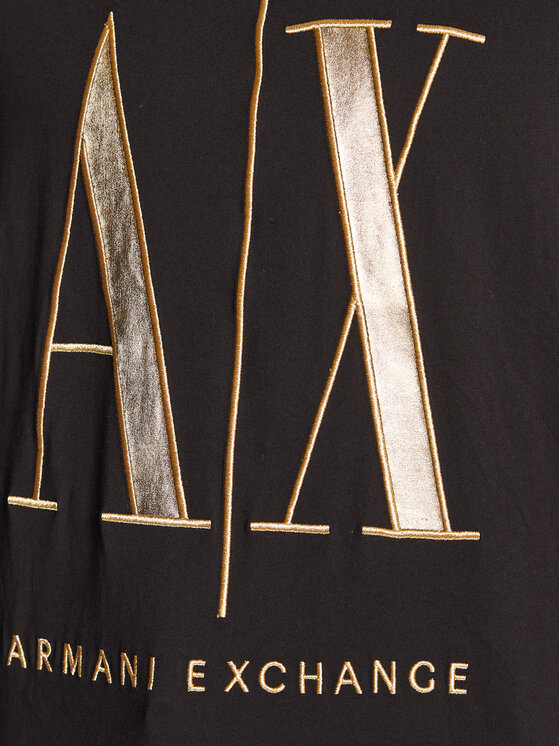 Armani Exchange Armani Exchange Tričko 8NZTPQ ZJH4Z 1200 Čierna Regular Fit