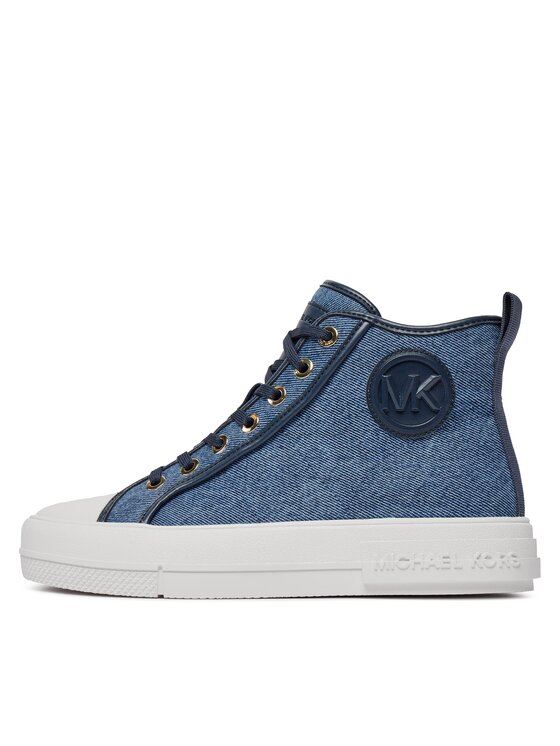 MICHAEL Michael Kors MICHAEL Michael Kors Trampki Evy High Top 43R4EYFS6D Niebieski