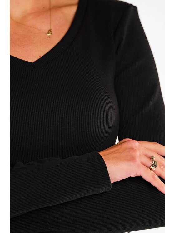 Infinite You Infinite You Blúzka M286 Čierna Basic Fit