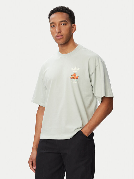 adidas adidas Tricou Blinky Graphic LG5062 Verde Oversize
